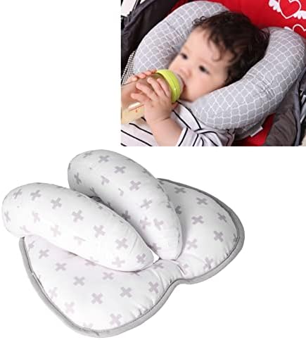 Перница за енталијална глава за бебиња, мека уникатна форма за дишење, прилагодлив дизајн за бебешки перници за авиони за колички за возови