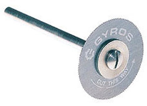 Gyros Mini Circular Saw Blade, дијаметар со ситни заби со 1 инч со 68 заби на инч. со мандела поставена за сечење на дрво, пластика и меки