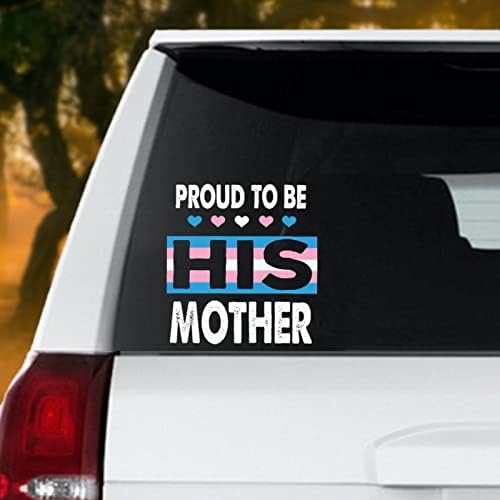 Горд што е негова мајка лезбејски декорации за автомобили налепници геј гордост декларација ЛГБТ виножито еднаквост лезбејски налепници
