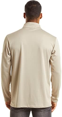 Манкомен машка тактичка кошула со долг ракав 1/2 поштенски пуловер Атлетски кошули кои трчаат џемпери брзо суво