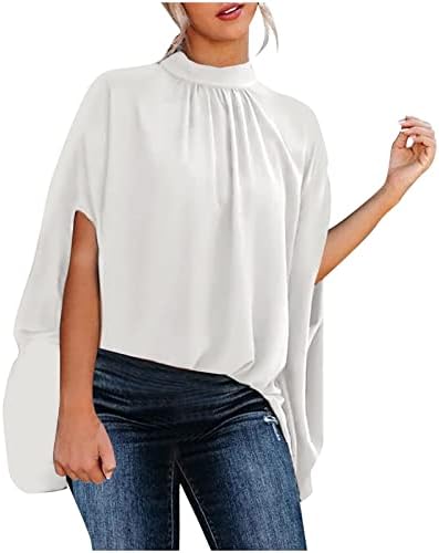 Лето секси врвови за жени 2023 Преголеми маици со маици Гроздобер графички маички Елегантни кошули удобни проточни блузи за ракав