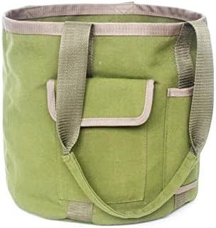 Алатка за корпи TJLSS, водоотпорен организатор на платно, торба со повеќе џебни градинарски држачи за складирање на платно торбичка зелена