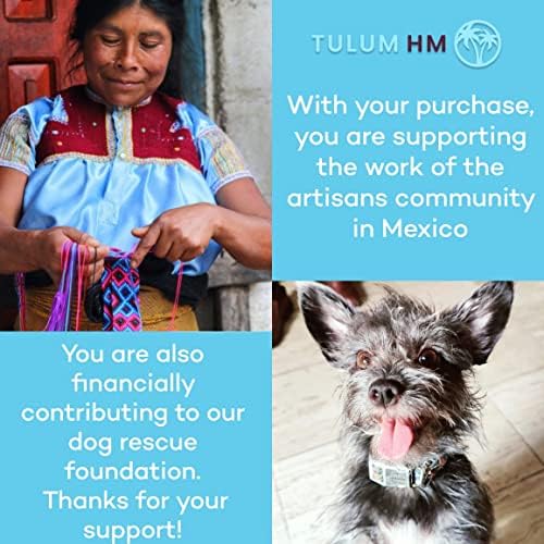 Тулум Хм | Мексикански Рачно Изработени Јаки за Мали, Средни и Големи Кучиња. Издржливост на перење и Високи Перформанси За Секојдневна