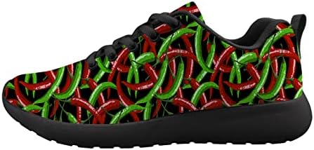 Црвено зелени топла пиперки машка амортизација за чевли за чевли за чевли за чевли за модни патики