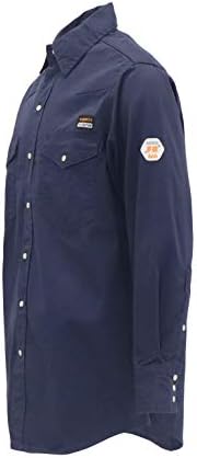 Конреко ФР кошули за мажи копче надолу по отпорни на пламен HRC2 кошули за заварување за мажи