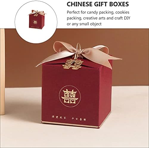 Свадбени фаворити 20 парчиња кинески свадби кутии за подароци Декоративни кутии за третмани прилично сегашни кутии кинески бонбони