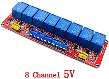 Exongy 1 2 4 8 Канал DC 5V реле модул со табла за проширување на активирање на ниско ниво на OptoCoupler за табла за 5 V релеи 1/2/4/8 пат