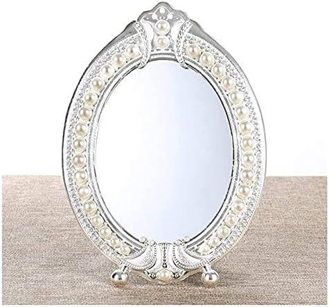 Огледало за шминка со мала огледало на Согудио, метална десктоп во европски стил Еднострана суета огледало HD убавина козметичко огледало