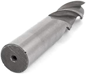 X-gree 16mm x 16mm HSS права вежба за вежбање 3 флејта за мелење сребрена сива сива боја од 95мм (16мм x 16mm hss vástago recto 3 flauta Extremo