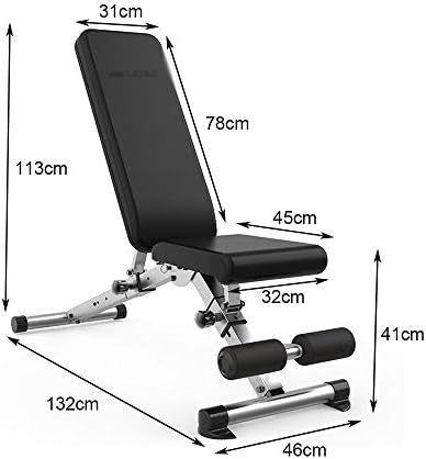 Duxx Duxx Dumbell Bench, фитнес стол Дома мултифункционална табла за седење абдоминална мускулна фитнес опрема за преклопување клупа