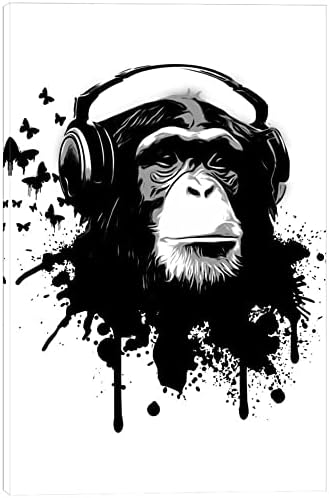 Кортеси Дом „Мајмун бизнис“ од Никлас Густафсон, Wallидна уметност на Канвас, 12 „x18“