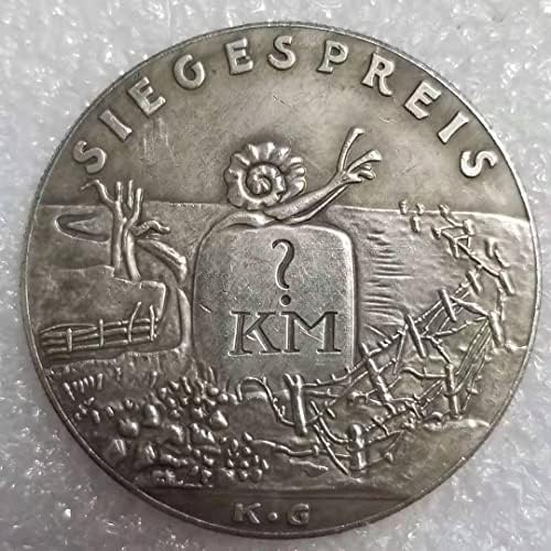 Антички Занаети германски 1917 Комеморативни Монети направи Стариот Сребрен Долар Сребро Круг Странски Монети Античка Колекција 1026