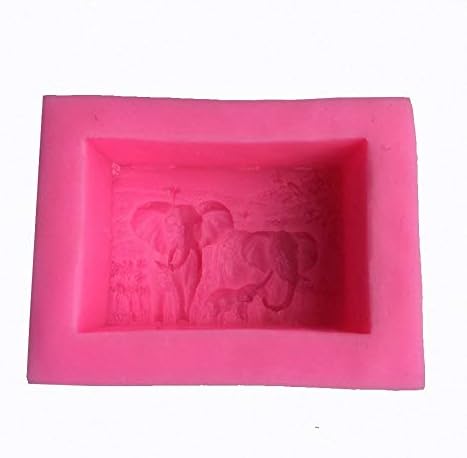 Силиконски калап слонови, Семејски занаетчиски занаетчиски уметнички силиконски сапун, занаетчиски калапи DIY рачно изработени сапуни од