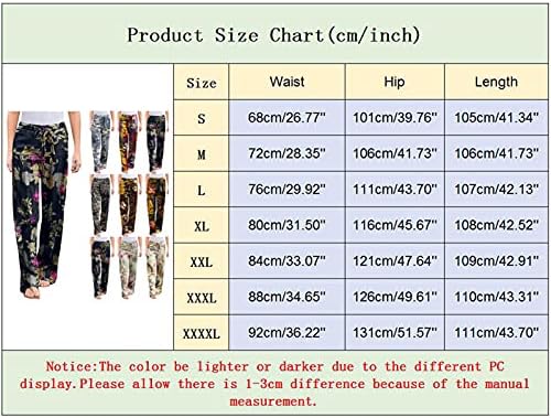 Жени Плус Големина Панталони Цветни Панталони Печатење Жени Затегнатост Плус Обични Панталони Големина Памук Плус Големина Панталони