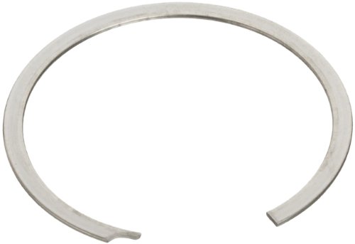 Стандарден надворешен прстен за задржување, спирално, аксијално склопување, 1070-1090 јаглероден челик, обична завршница, дијаметар од 3-3/4