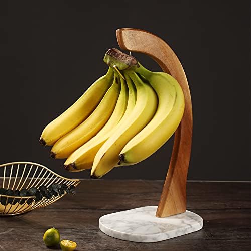 мермерна Основа за Закачалки За Банана, Модерно Дрво За Држачи За Банани Стојат Со Кука За Дома или Бар