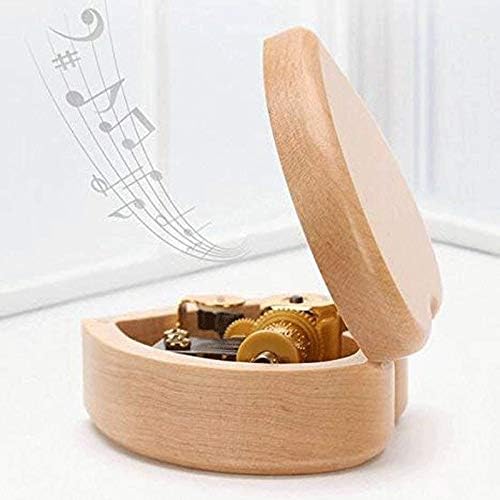 Wpyyi срце во форма на гроздобер дрво врежан механизам музички кутија за ветер музичка кутија подарок