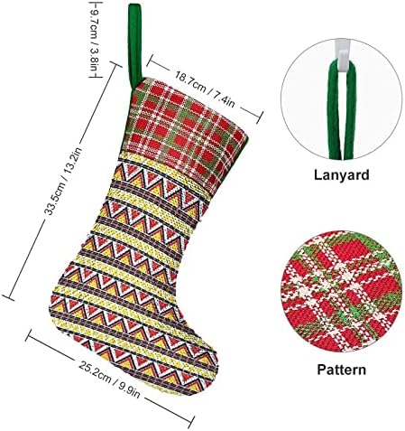 Племенски Навахо шема Секвен за Божиќни празнични чорапи за време