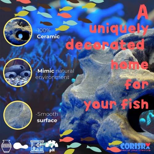 Corisrx Најдоброто од вашиот животен стил д -р. Декорации за аквариум Мос Циклид Камен морски карпеста пештера Декоративна риба