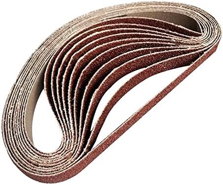 ИВЕС Комерцијален абразивен појас 10 парчиња 452мм х 15мм мелење и полирање за замена на полирање Полење на ремен за пескарење Ремен за мелница