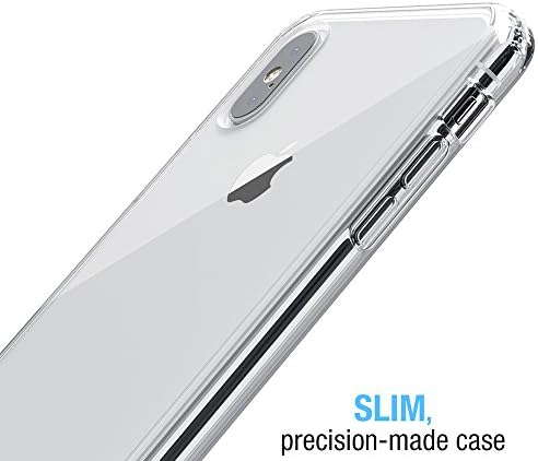 Flexgear Случај за iPhone XS СО 2x Калено Стакло Заштитници На Екранот [Целосна Заштита] - Кристално Јасно