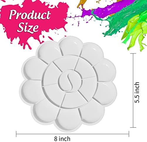 CSNGHSD 10-одделение пластична слива тип на голема палета на гуаче/кутија за мешање на бои/палета на бои/сад за мешање на боја