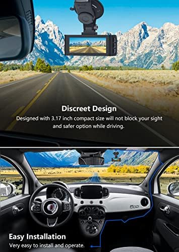 [F7NS+32GB Sd Картичка] - REDTIGER F7NS 4K Dash Cam Со WI-FI GPS Front И 32gb SD Картичка