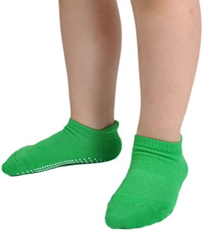 Бебешки чорапи Епиус Дете за деца кои не се лизгаат со дебели чорапи со памук на глуждот со грицкаат момчиња момчиња девојчиња 6/12 пакет