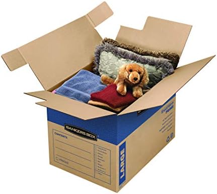 Кутија за складирање на банкари ® MoushMove ™ Prime Moves & Storage Box, 18 x 18 x 24 , Kraft, Case of 6