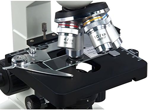 ОМАКС - 40X -2500X LED двогледен лабораториски соединение со микроскоп со 5MP камера и механичка фаза - M82EZ -C50s