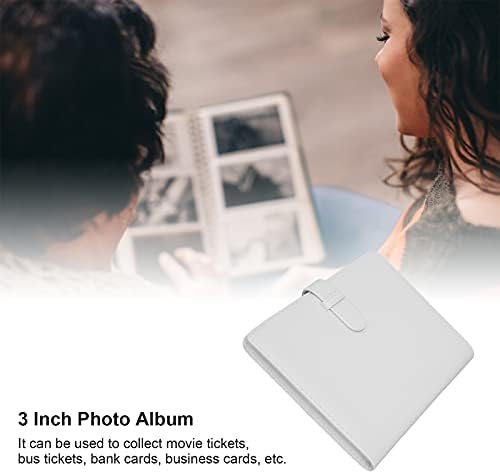 Фото албум, 3 инчи 16 страници 128 џебови PU Фото албум, држач за собери картички, за Polaroid Mini Series 7.62cm/3.0in Фотографии