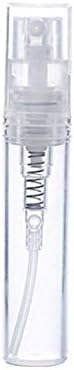 Erioctry 2ml/3ml/4ml/5ml преносен стаклен шминка за полнење чиста празна шишиња со распрскувач Козметички шише со шише со шише со шише од 6