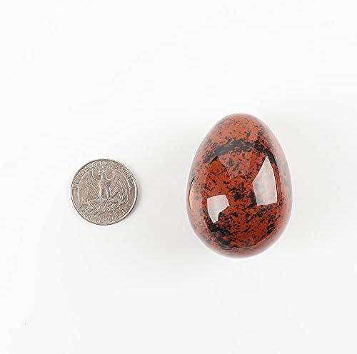Да се ​​сретнете со кристално природен реики кварц 1.8inch врежани јајца чакра од камен заздравување кристално занаетчиски занаети