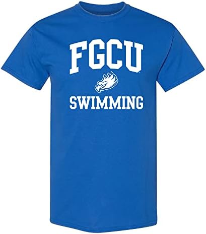 Пливање на лого на NCAA Arch, маичка во боја во боја, колеџ, универзитет