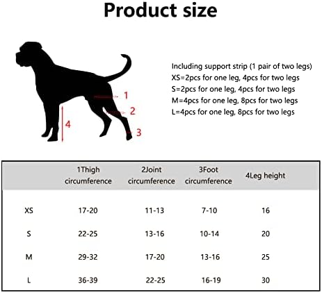 Sainspeed Pet Pog Cole Brace-Прилагодлива Заштитна Опрема Куче За Задната Нога Ги Штити Раните-Го Одржува Зглобот Топол-ЗА ACL, Рани, Заздравува,