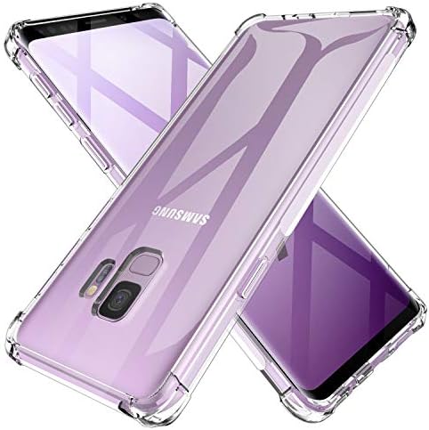 Киоми Галакси С9 Случај Кристално Јасен Заштитен Случај На Браник Отпорен На Удари За Samsung Galaxy S9 Транспарентен Чист Tpu Тенок