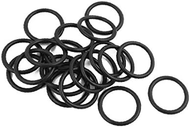 X-gree 20pcs црна 14мм x 1,8 mm отпорен на масло запечатување прстен O-форма NBR гума Громет (20 парчиња Negro 14mm x 1,8mm anillo de sellado