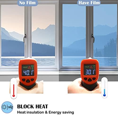 Блос Рефлектирачки Прозорец Филм Еднонасочна Приватност Дневна Нелеплива Статичка Нијанса На Прозорци, Анти УВ Филм За Контрола