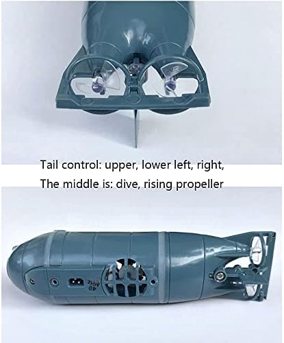 QIYHBVR мини нуклеарна подморница RC подморница далечински управувач брод брод воен модел Електронски вода играчки за нуркање