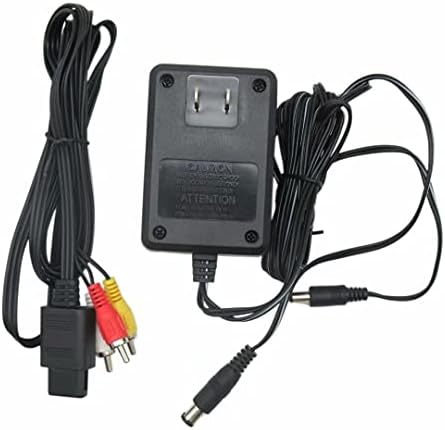 Заменски адаптер за напојување со кабел за напојување и AV кабел за супер Nintendo SNES системи