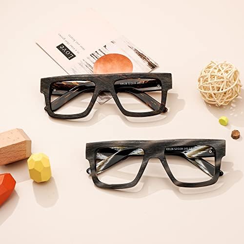 Воглам Правоаголни Сина Светлина Блокирање Очила, Мода Лажни Очила Рамка За Мажи Анти Замор на Очите &засилувач; УВ