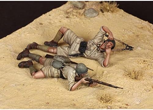 1/35 смола фигура Војник Модел на војник Втората светска војна во северноафрикански војник смола минијатурен комплет // ot5-5
