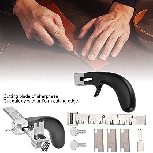 Алатка за сечење на ременот AOOF, кожен додаток занаетчиски секач за занаетчиски прирачни алатки за рачно изработени алатки за алатки 285g