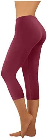 Женски хеланки на јога мода цврста боја џемпент дами со висока половината обични панталони панталони со џогер шорцеви панталони