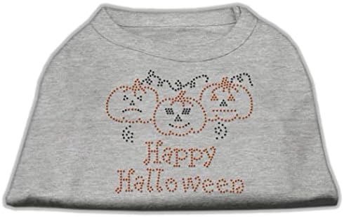 Mirage Pet Products 8-инчи Среќна кошула за печатење на вештерките на вештерките за домашни миленици, X-мали, бели