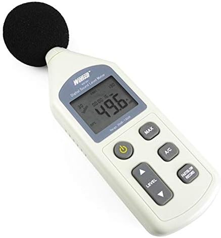 Мерач на ниво на дигитален звук WS1361C, мерач на децибела, мерач на бучава Дигитален LCD ниво на звук мерач 30-130dB USB +со SD картичка