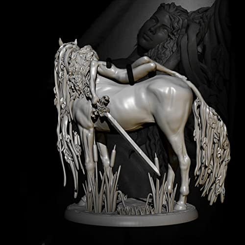 Гудмоел 1/32 Комплет за фигури на антички женски воини и коњски смола, необјавени и необоени минијатури / XK-1843