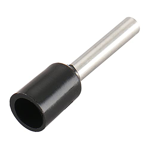 Baomain AWG 10/6.0mm² жица бакарен конектор за крим изолиран Ферул пин кабел КРАЈ ТЕРМИНАЛ E6018 Црна пакет од 100