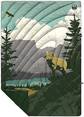 Rumpl Оригиналната колекција на Национални паркови на подуени пади | Печатено ќебе за кампување на отворено за патување, излети,