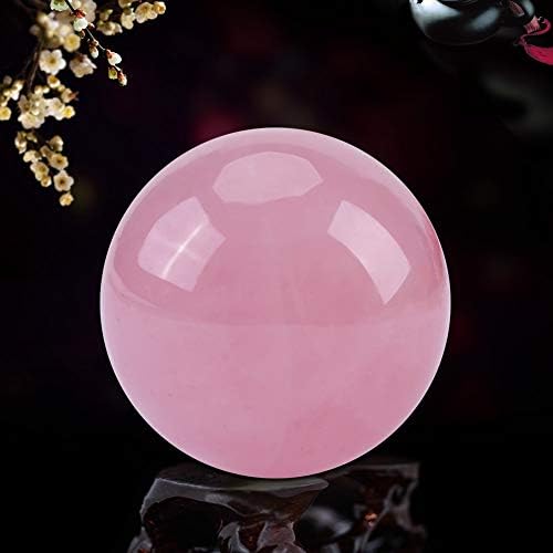 Лековита Кристална Сфера, 2,5 см/0,98 инчи, Природна Розова Розова Кварцна Гатачка Топка Од Скапоцени Камења, Ретка Заштитна Моќна Камена